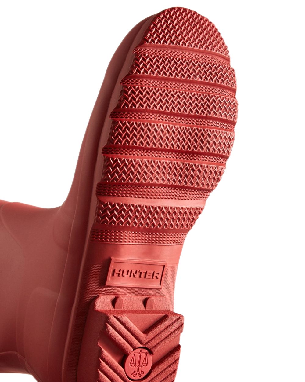 Merlot Coloured Hunter Womens Original Tall Wellingtons on white background #colour_merlot