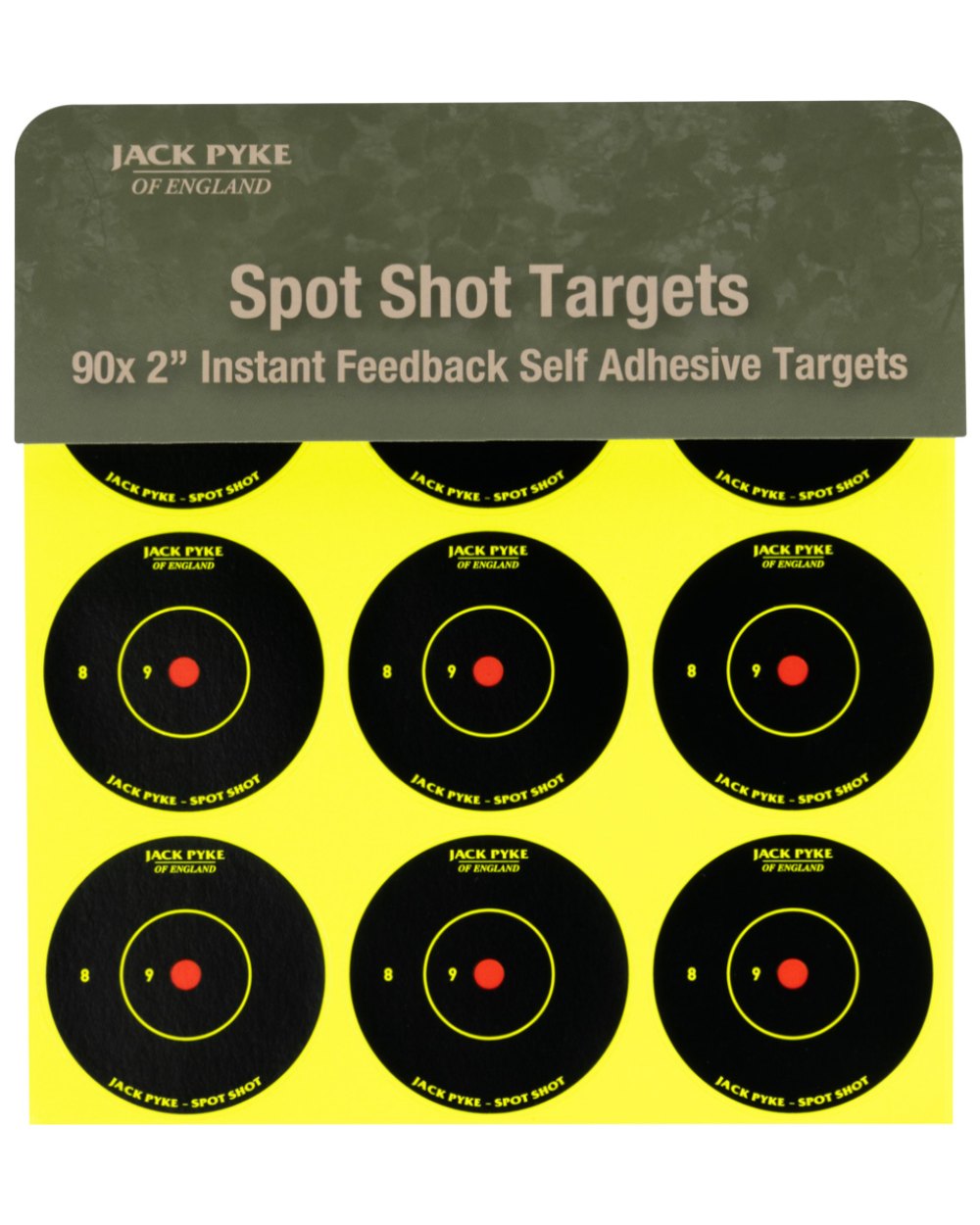 Jack Pyke 2'' Spot Shot Targets on white background