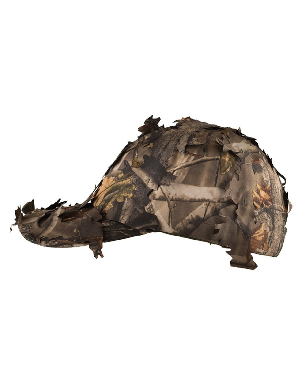 Camo coloured Jack Pyke 3D Leafy Baseball Hat on white background #colour_camo