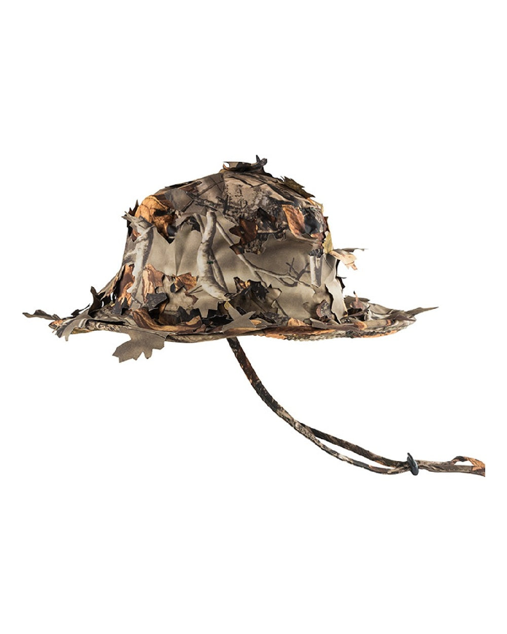 Camouflage coloured Jack Pyke 3D Leafy Bush Hat on white background #colour_camouflage