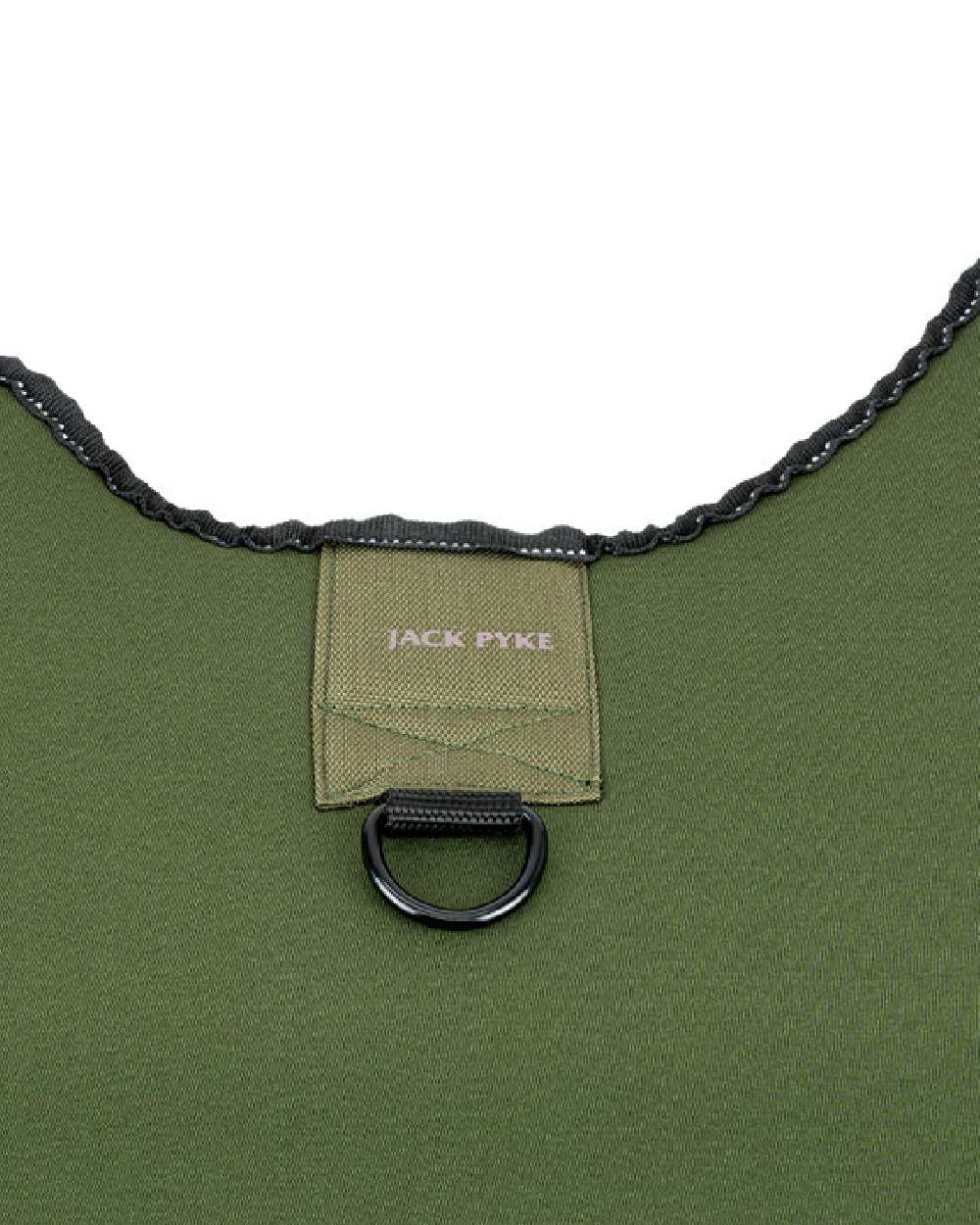 Green coloured Jack Pyke 5mm Neoprene Dog Vest on white background #colour_green