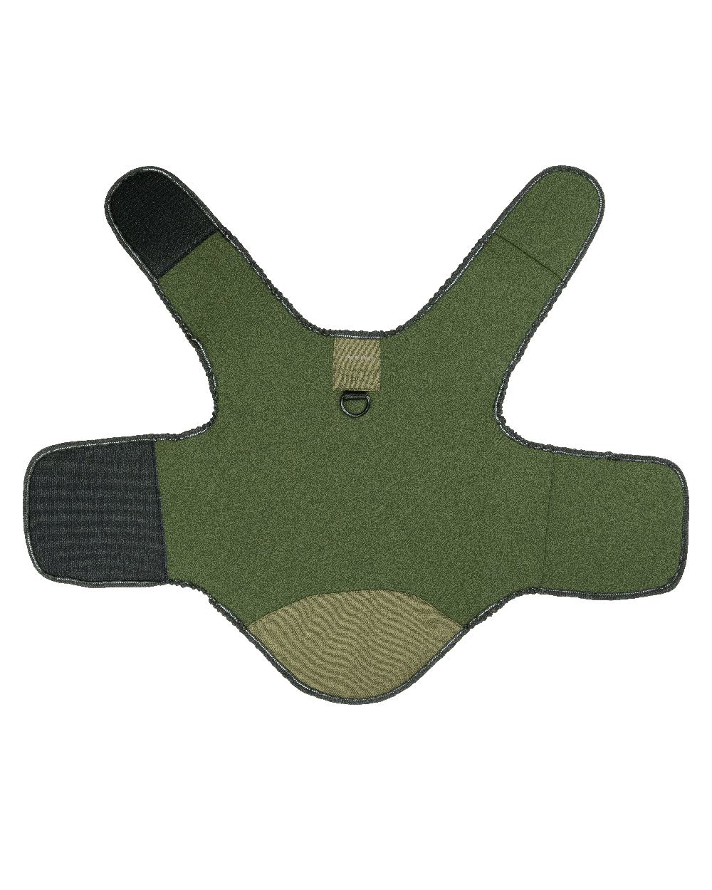 Green coloured Jack Pyke 5mm Neoprene Dog Vest on white background #colour_green