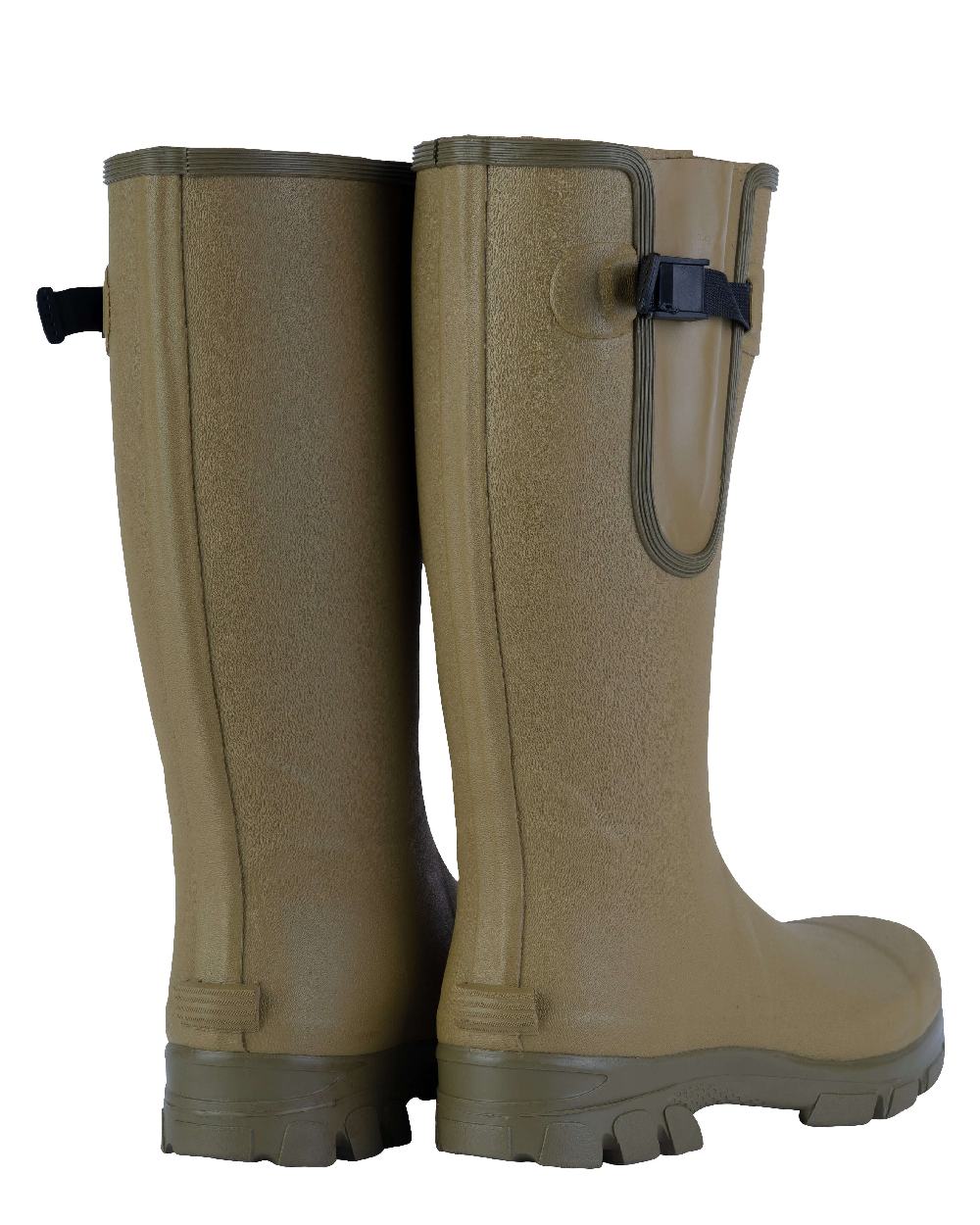 Green coloured Jack Pyke Ashcombe Gusset Wellington on white background #colour_green