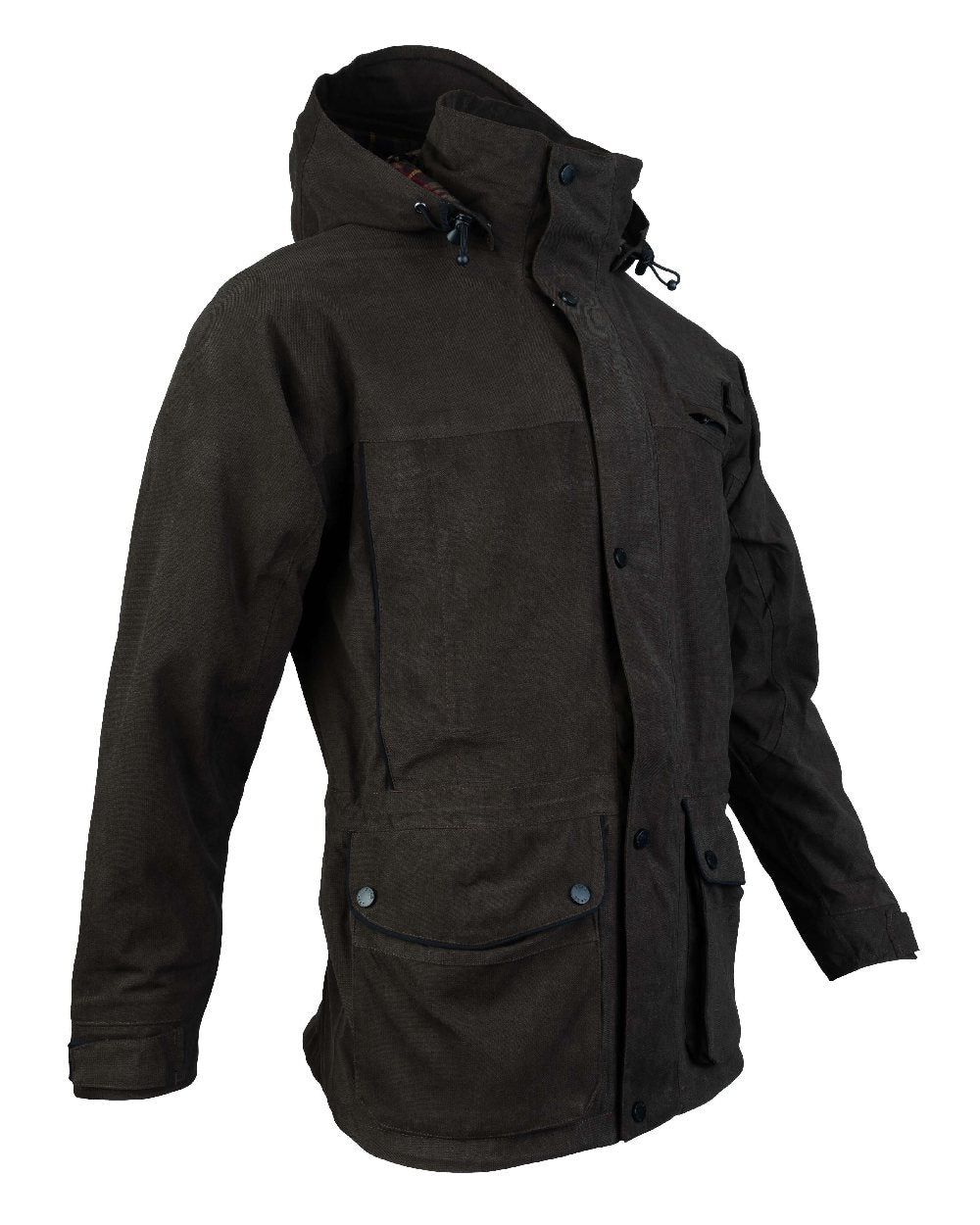 Olive coloured Jack Pyke Ashcombe Jacket on white background #colour_olive