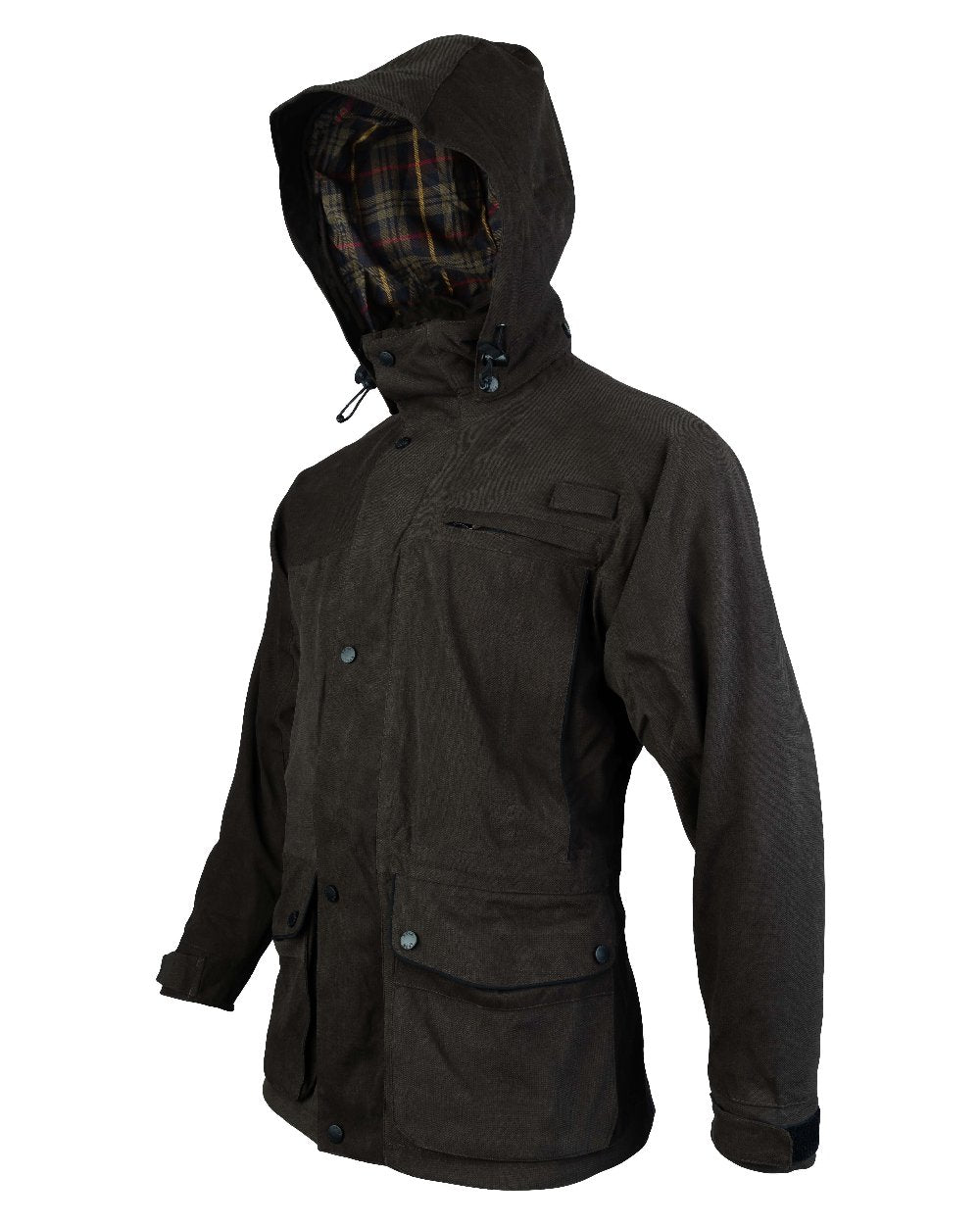Olive coloured Jack Pyke Ashcombe Jacket on white background #colour_olive