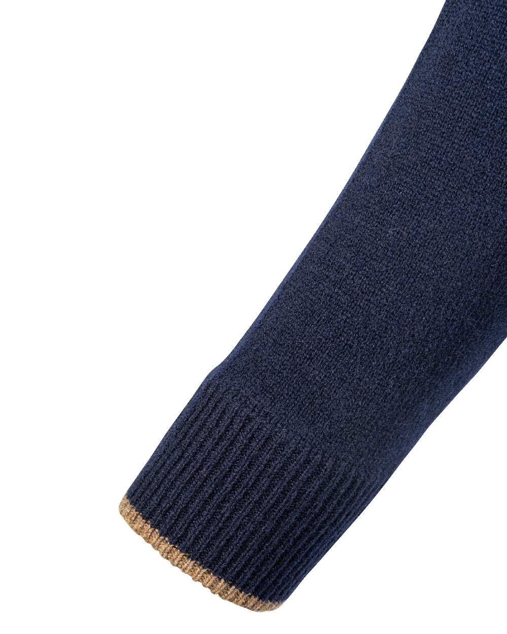 Navy coloured Jack Pyke Ashcombe Lambswool Crewknit Pullover on white background #colour_navy
