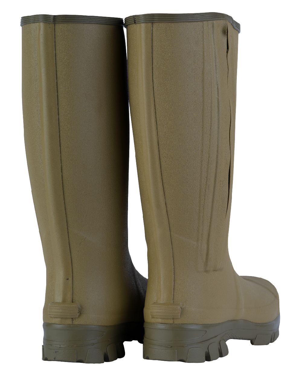 Green coloured Jack Pyke Ashcombe Zipped Wellington on white background #colour_green