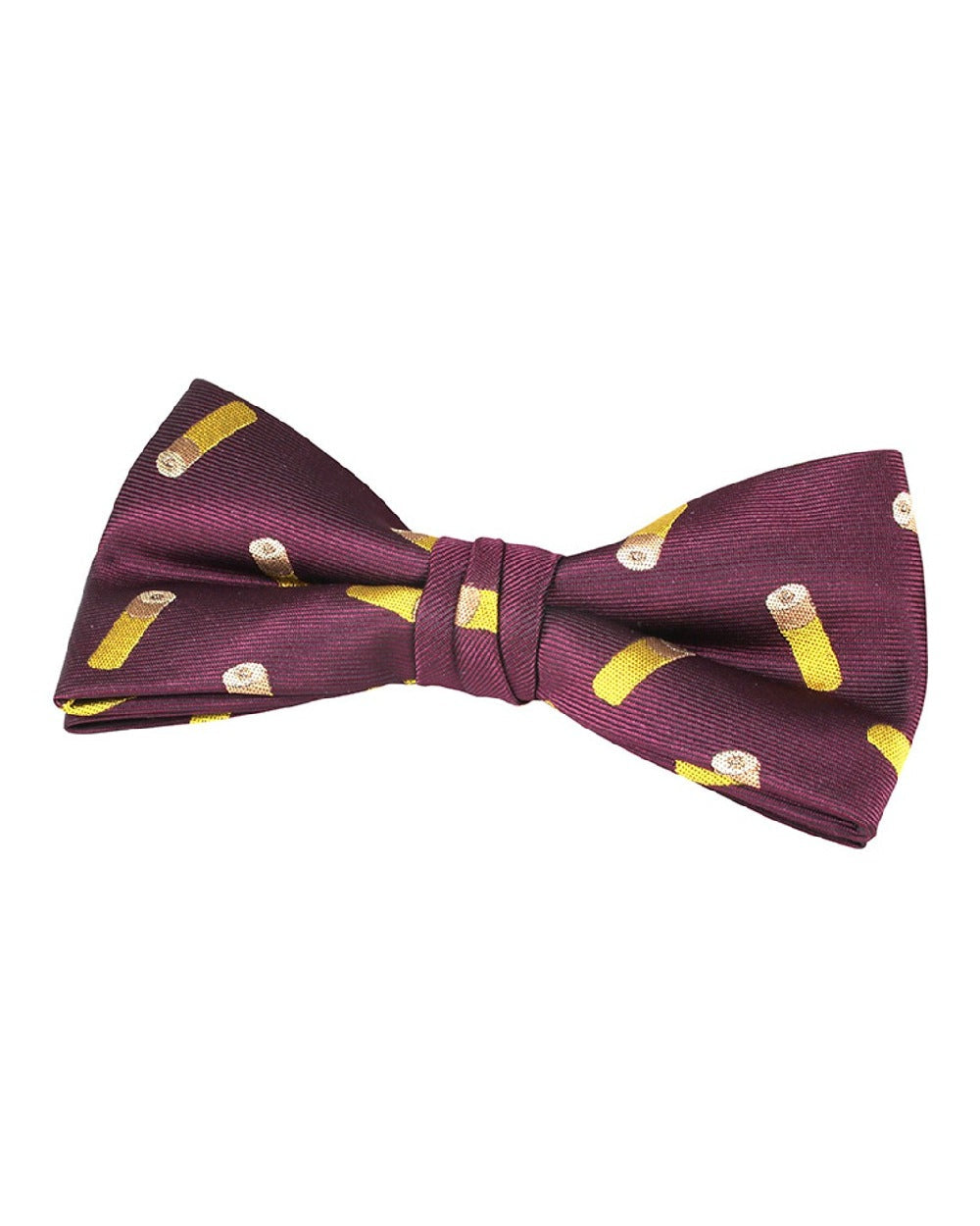 Wine coloured Jack Pyke Bow Tie on white background #colour_wine