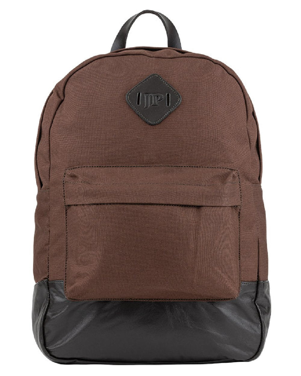 Brown coloured Jack Pyke Canvas Back Pack on white background #colour_brown