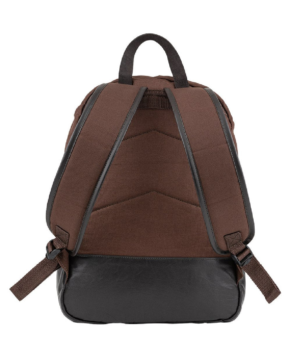 Brown coloured Jack Pyke Canvas Back Pack on white background #colour_brown