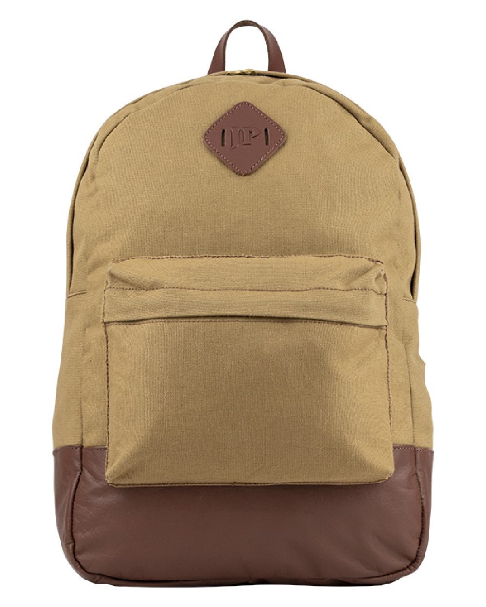 Fawn coloured Jack Pyke Canvas Back Pack on white background #colour_fawn