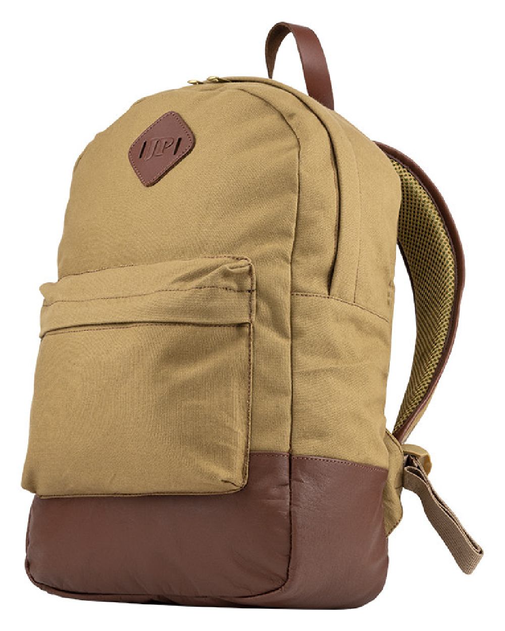 Fawn coloured Jack Pyke Canvas Back Pack on white background #colour_fawn