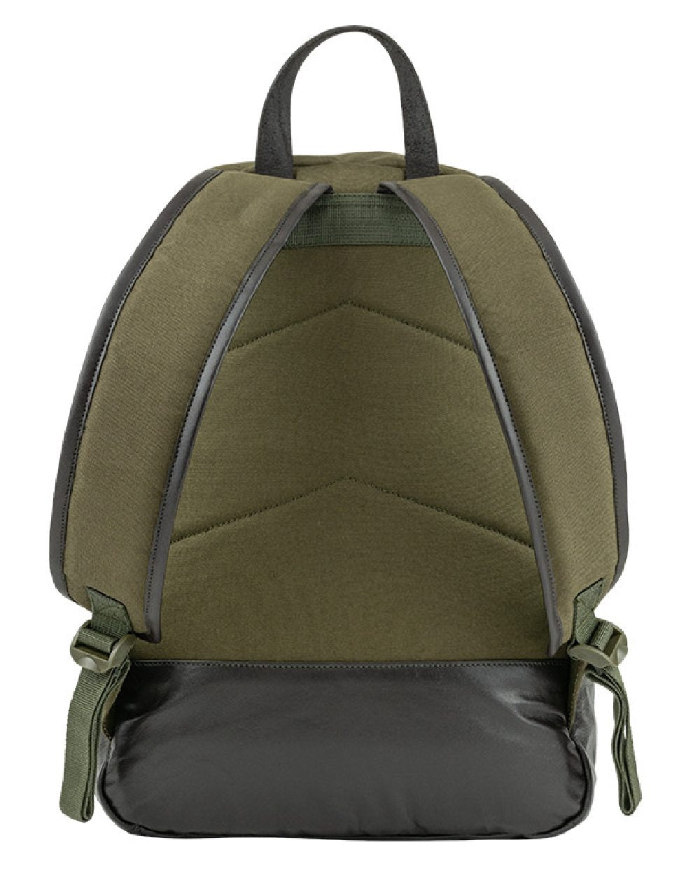 Green coloured Jack Pyke Canvas Back Pack on white background #colour_green