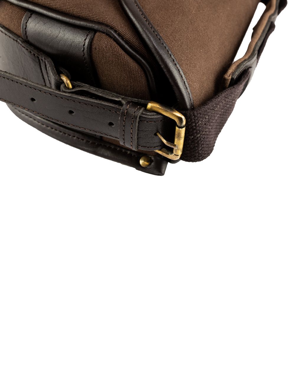 Brown coloured Jack Pyke Canvas Cartridge Bag on white background #colour_brown
