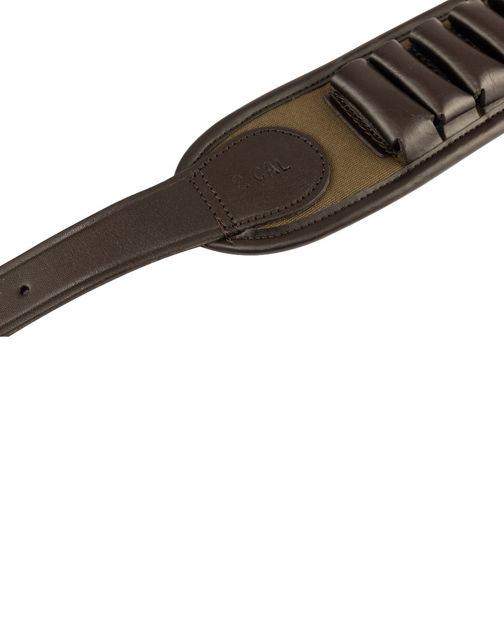Green coloured Jack Pyke Canvas Cartridge Belt on white background #colour_green