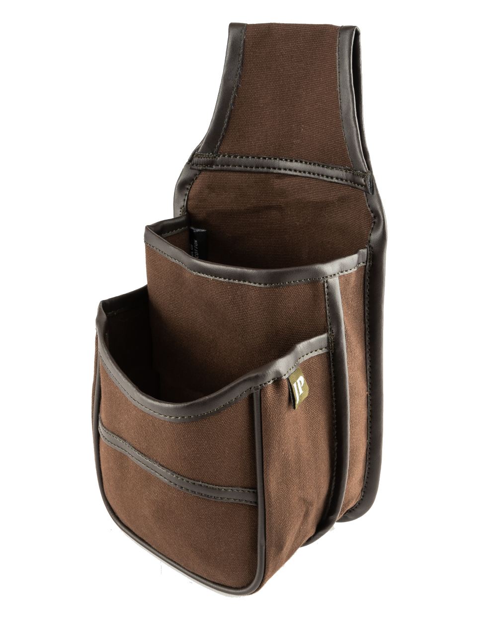 Brown coloured Jack Pyke Canvas Cartridge Pouch on white background #colour_brown