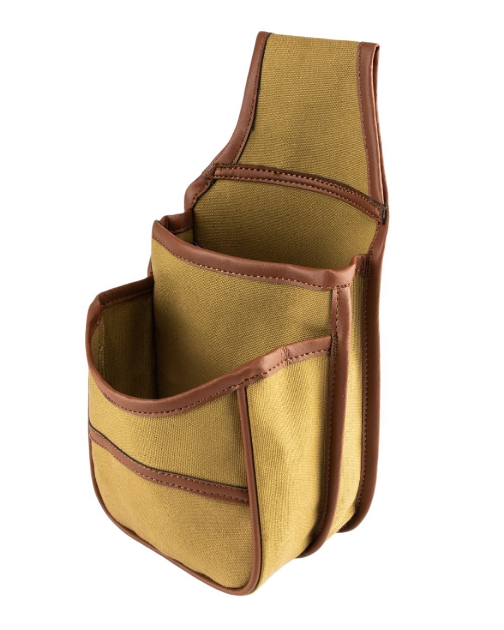 Fawn coloured Jack Pyke Canvas Cartridge Pouch on white background #colour_fawn