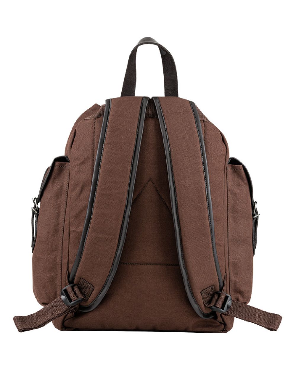 Brown coloured Jack Pyke Canvas Day Pack on white background #colour_brown