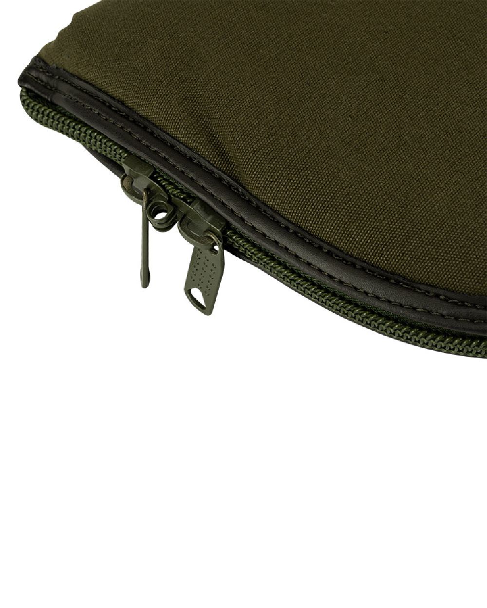 Green coloured Jack Pyke Canvas Shotgun Slip on white background #colour_green