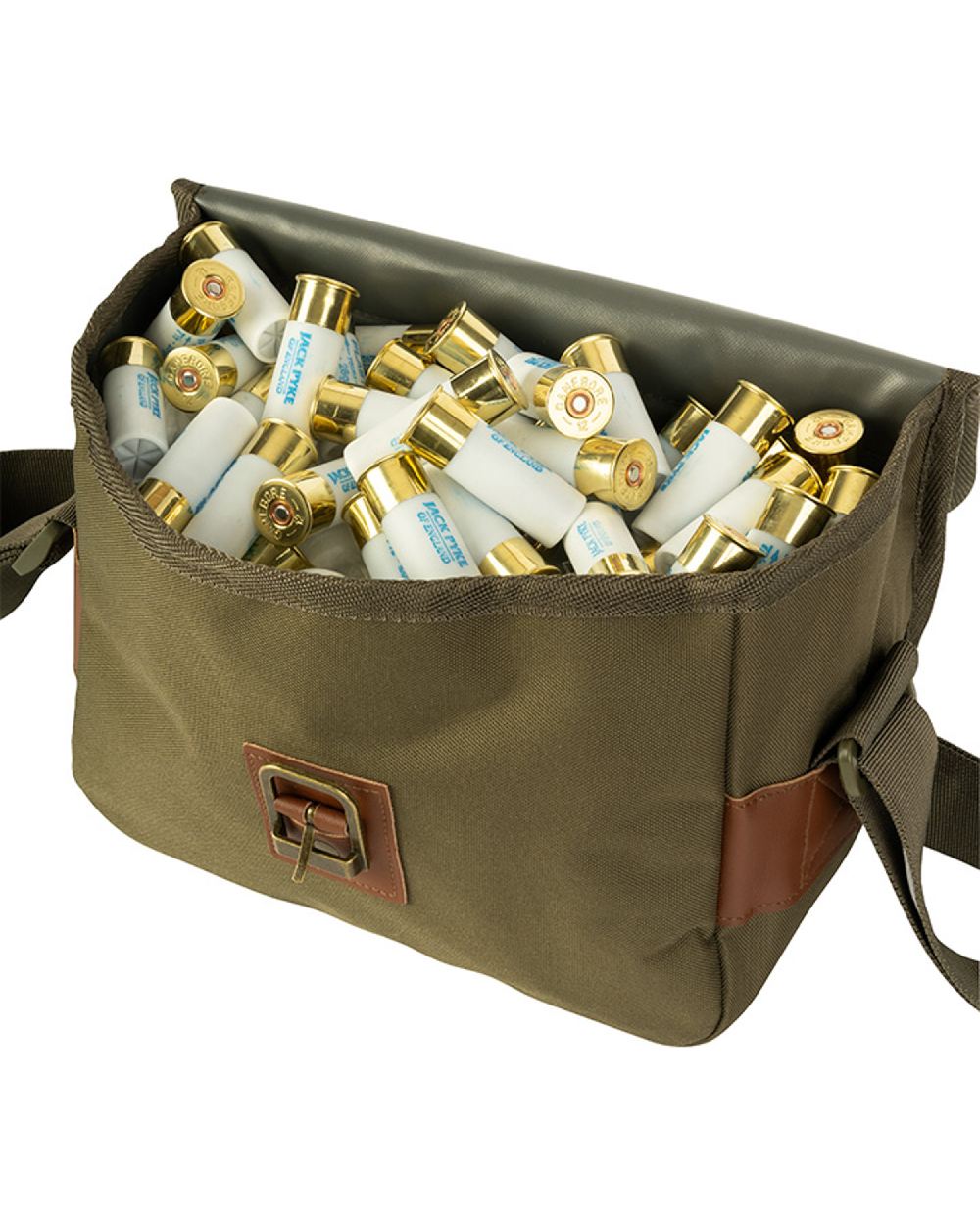 Hunter Green coloured Jack Pyke Cartridge Bag on white background #colour_hunter-green