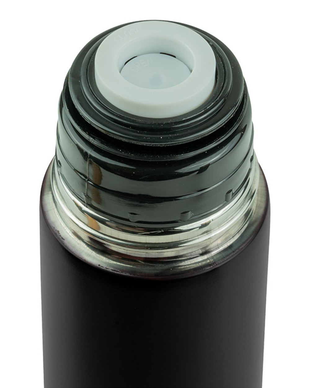 Black coloured Jack Pyke Cartridge Flask 500ml on white background #colour_black