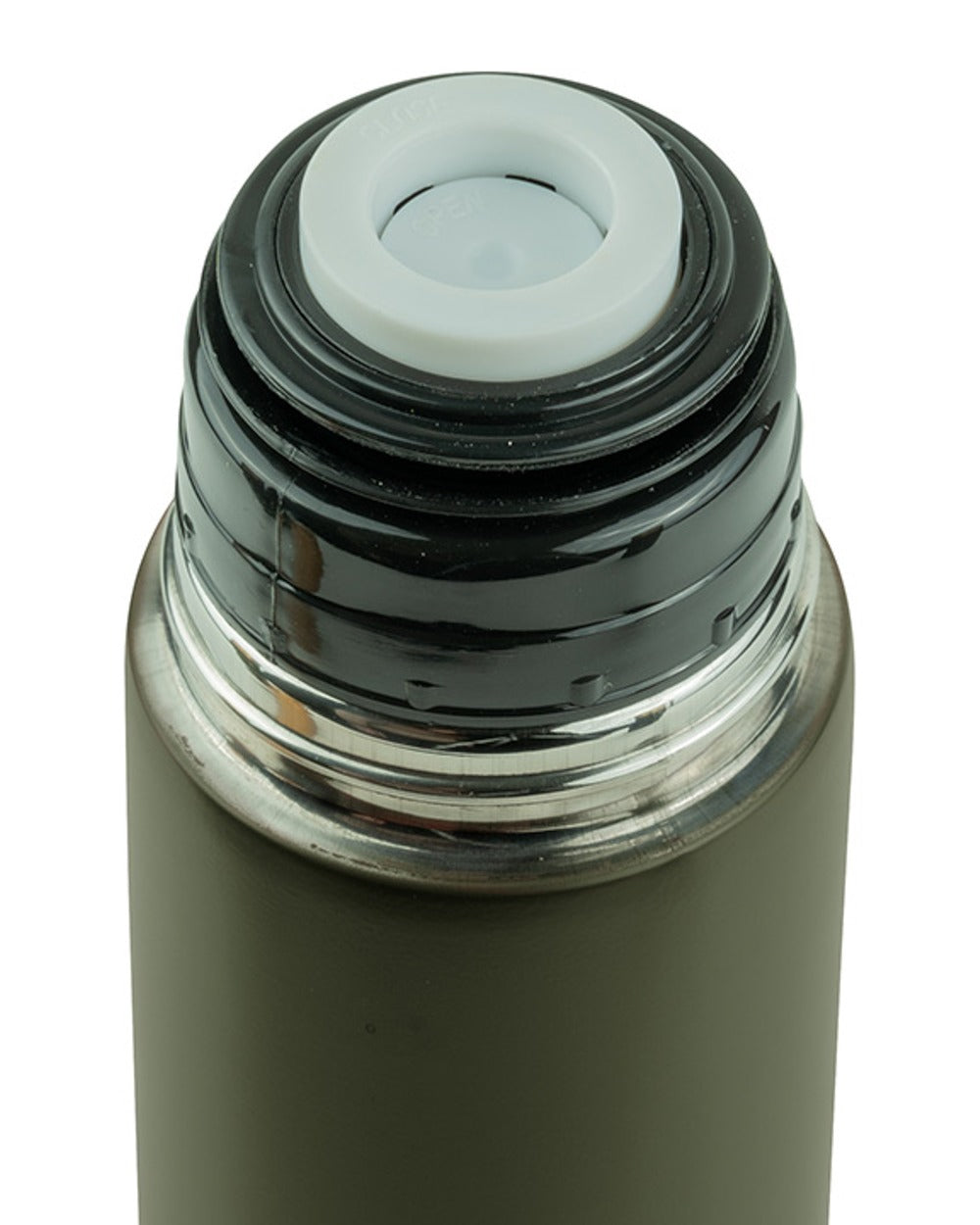 Green coloured Jack Pyke Cartridge Flask 500ml on white background #colour_green