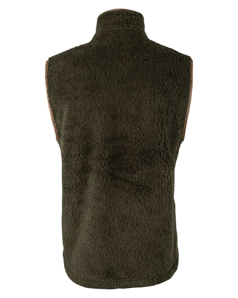 Dark Olive coloured Jack Pyke Countryman Chunky Fleece Gilet on white background #colour_dark-olive
