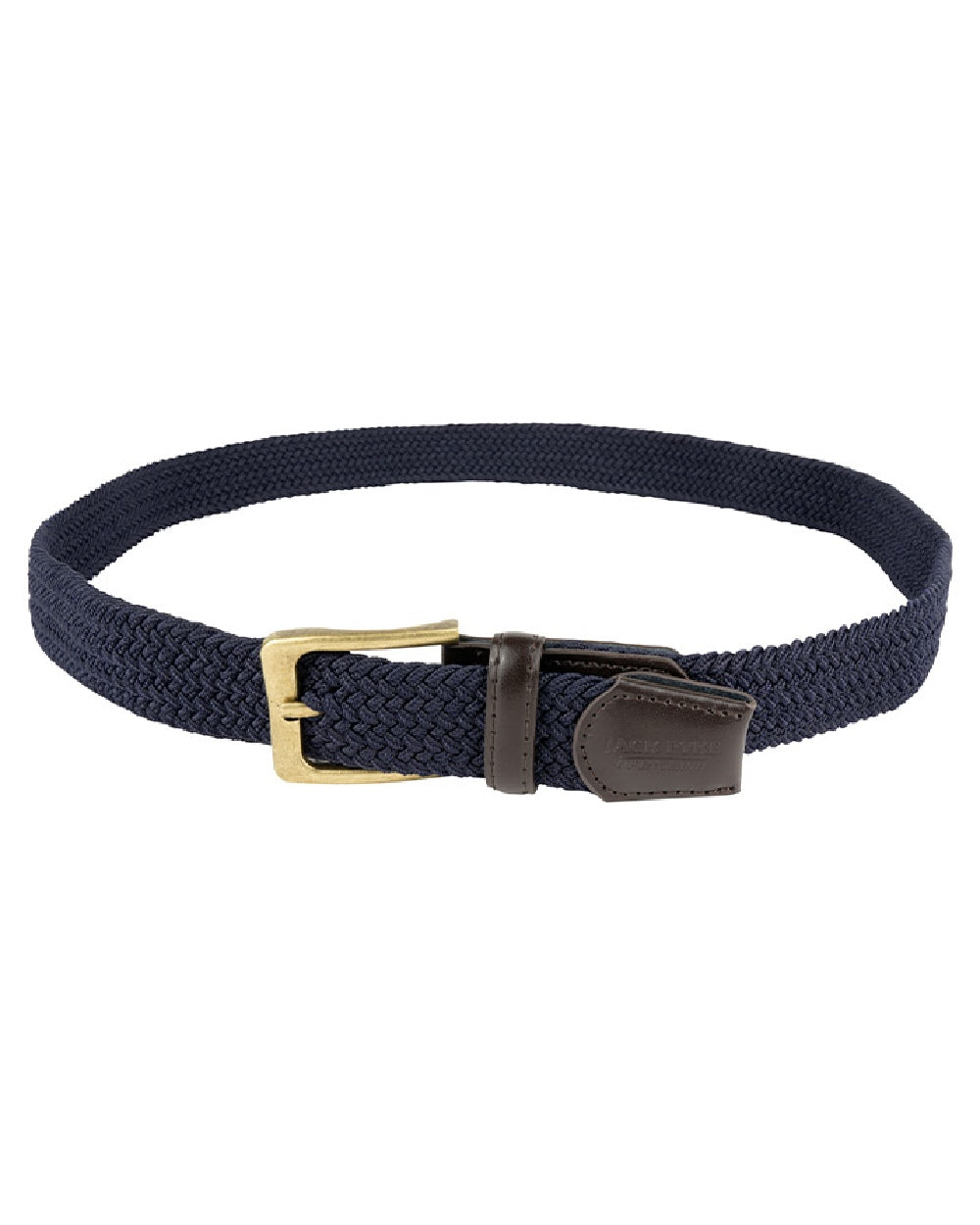 Navy coloured Jack Pyke Countryman Elasticated Belt on white background #colour_navy