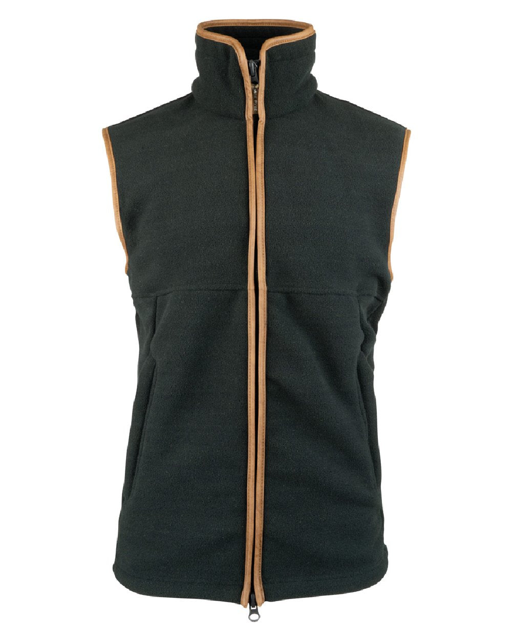 Anthracite coloured Jack Pyke Countryman Fleece Gilet on white background #colour_anthracite