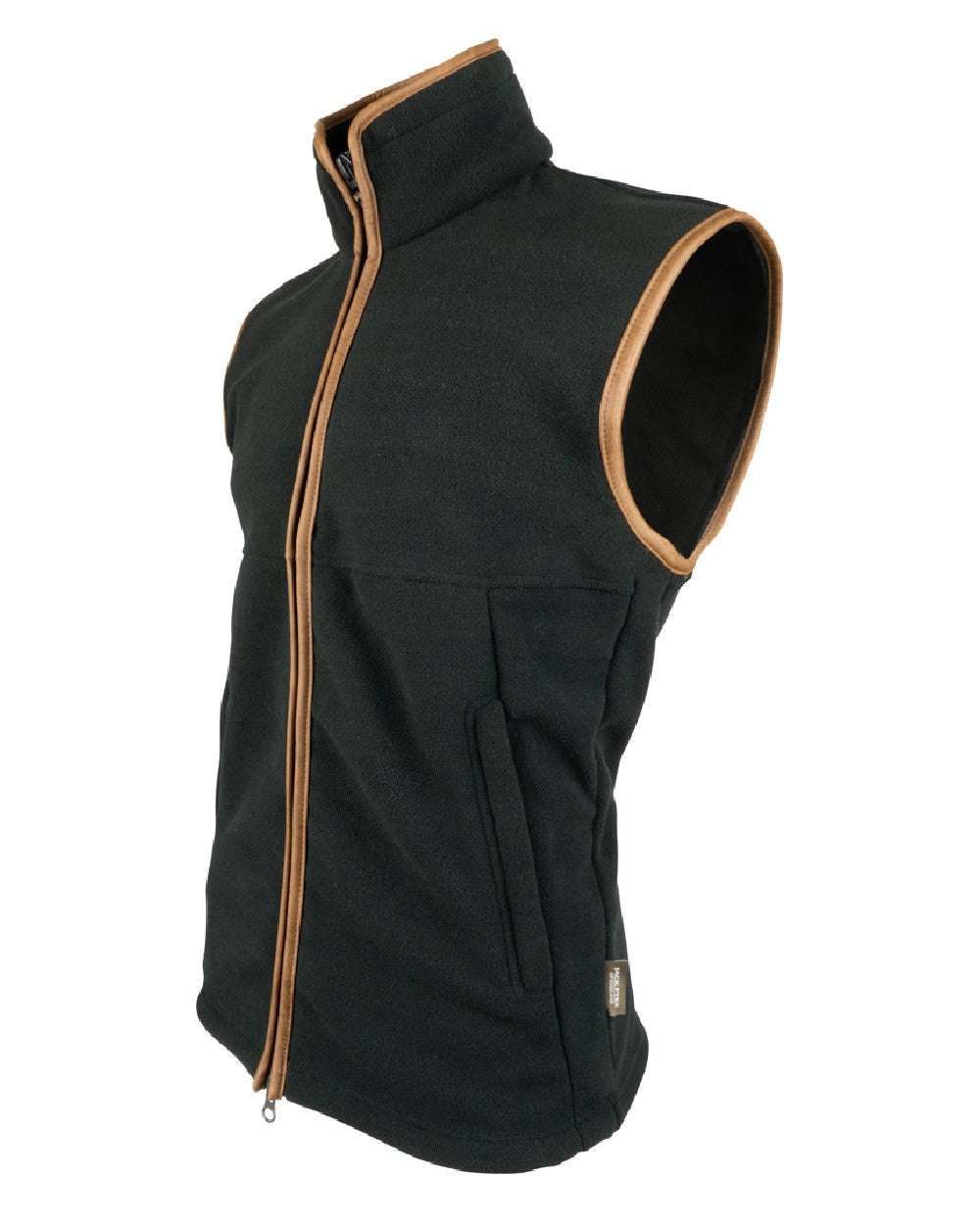 Anthracite coloured Jack Pyke Countryman Fleece Gilet on white background #colour_anthracite