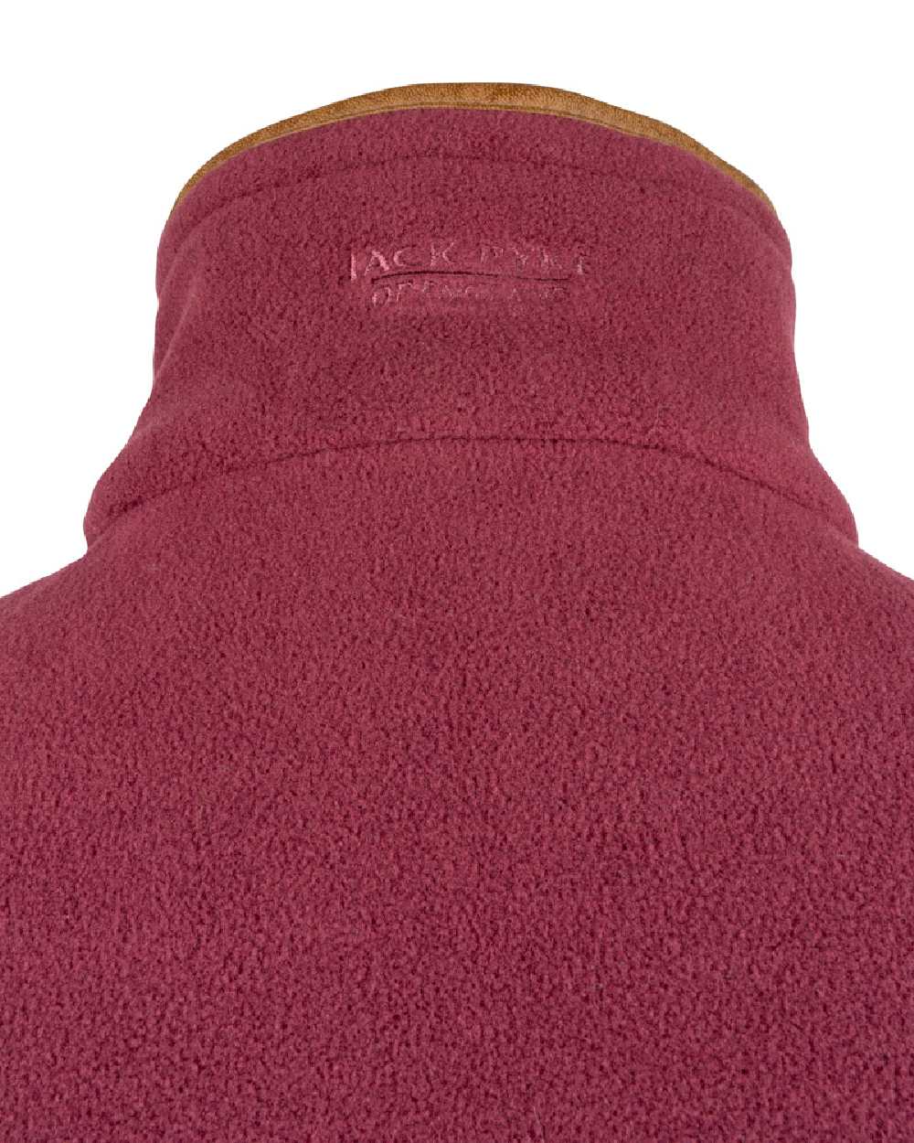 Burgundy coloured Jack Pyke Countryman Fleece Gilet on white background #colour_burgundy