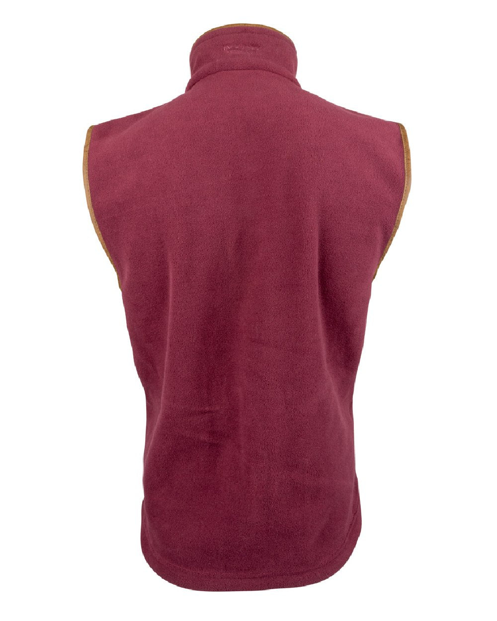 Burgundy coloured Jack Pyke Countryman Fleece Gilet on white background #colour_burgundy