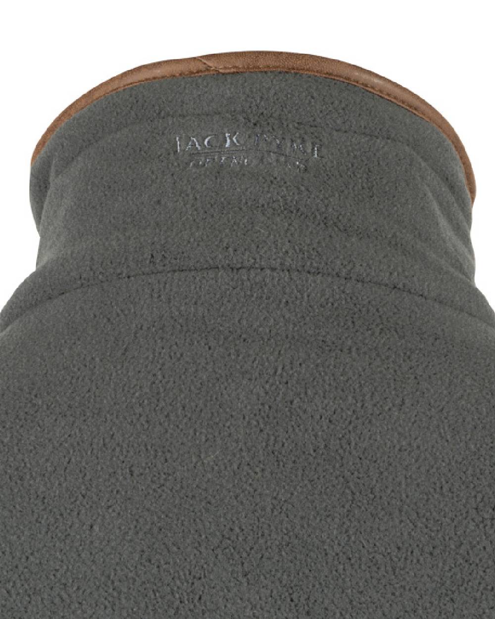 Charcoal coloured Jack Pyke Countryman Fleece Gilet on white background #colour_charcoal