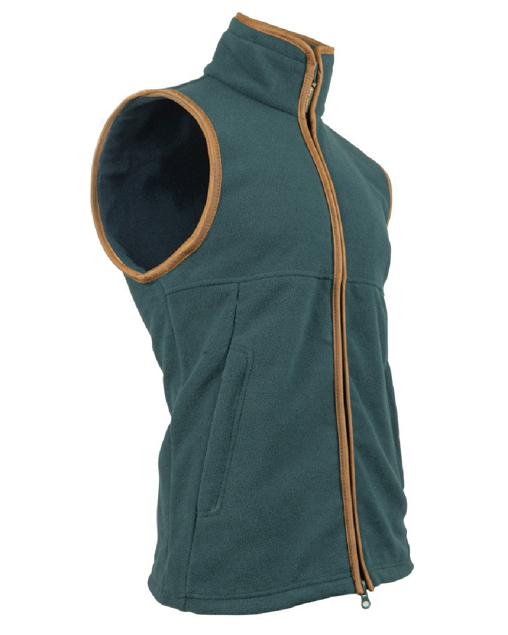 Deep Aqua coloured Jack Pyke Countryman Fleece Gilet on white background #colour_deep-aqua