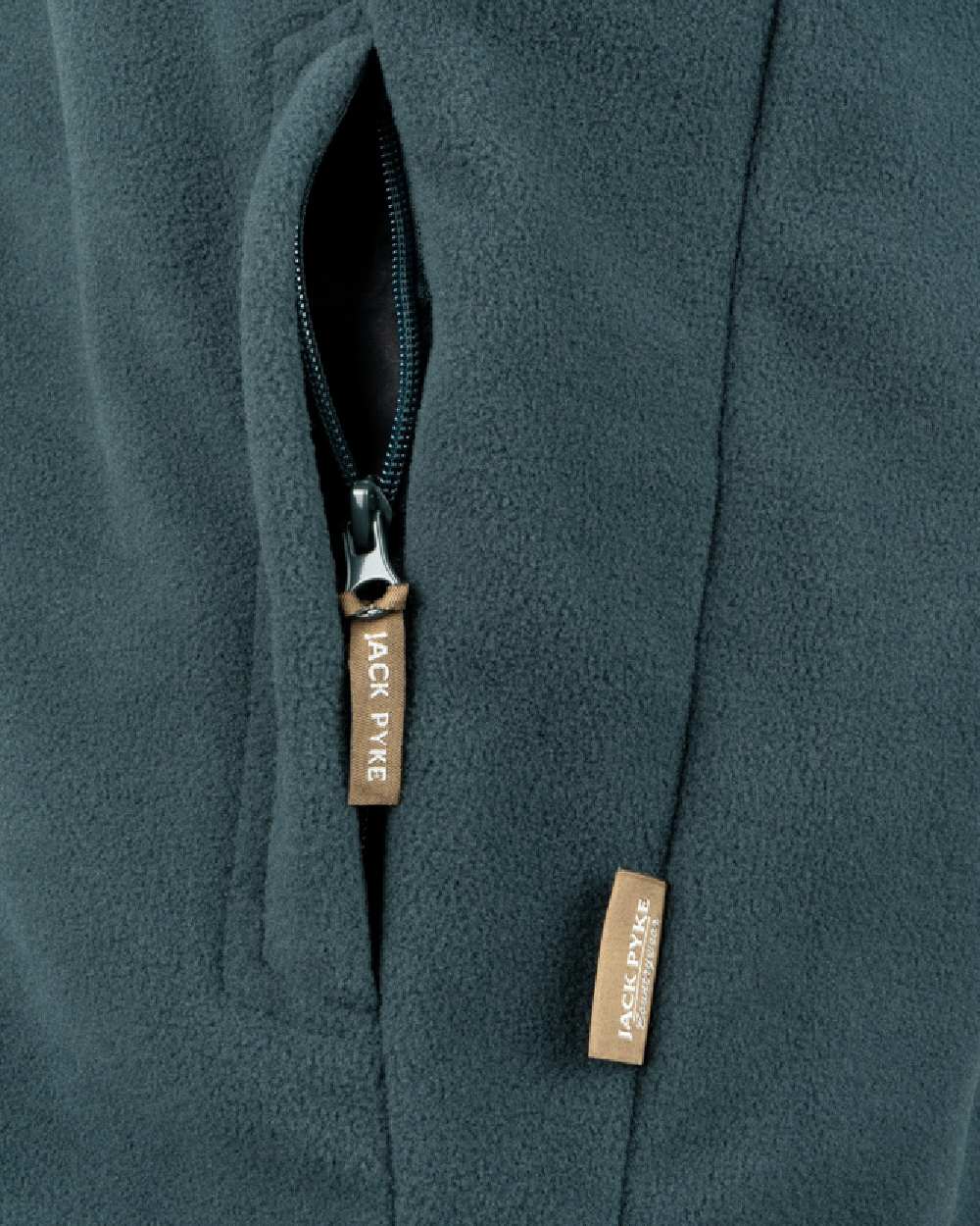 Deep Aqua coloured Jack Pyke Countryman Fleece Gilet on white background #colour_deep-aqua