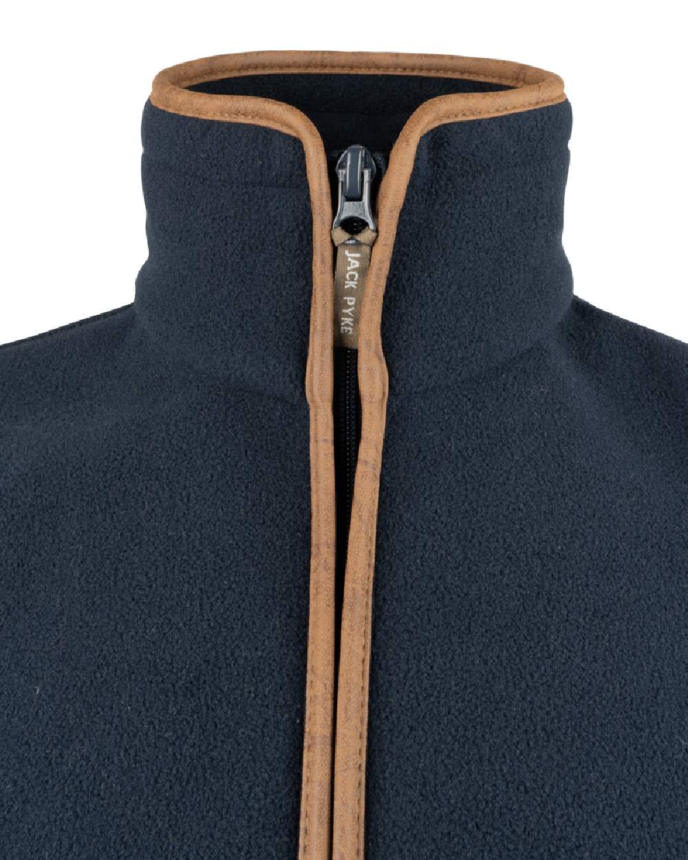 Navy coloured Jack Pyke Countryman Fleece Gilet on white background #colour_navy