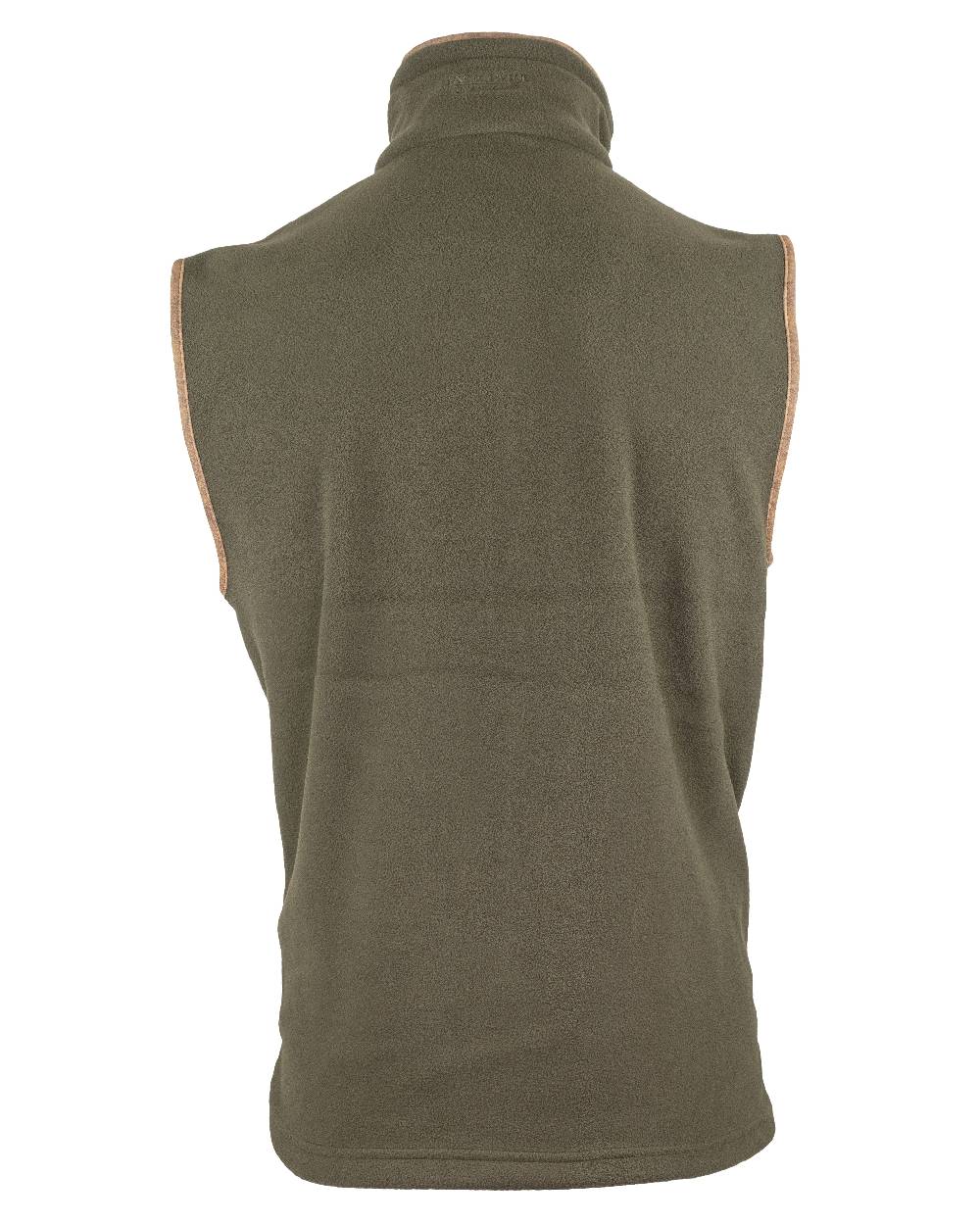 Pheasant Olive coloured Jack Pyke Countryman Fleece Gilet on white background #colour_pheasant-olive