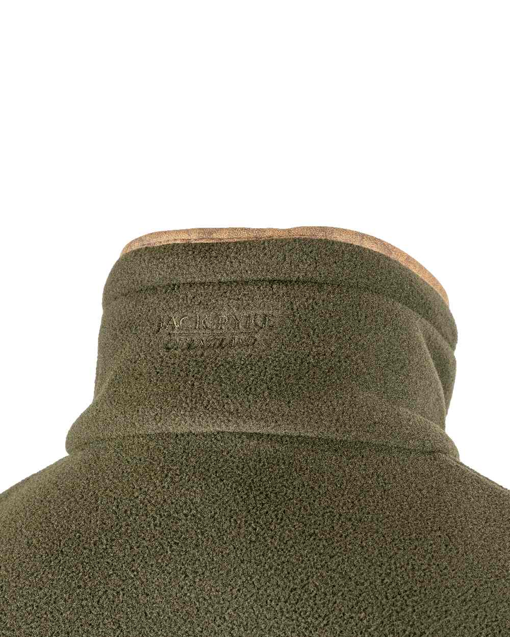 Pheasant Olive coloured Jack Pyke Countryman Fleece Gilet on white background #colour_pheasant-olive