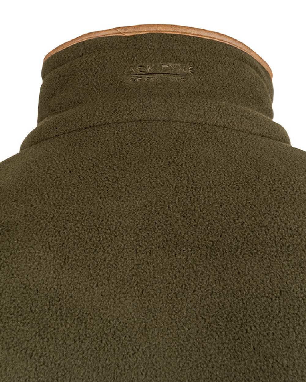 Dark Olive coloured Jack Pyke Countryman Fleece Jacket on white background #colour_dark-olive