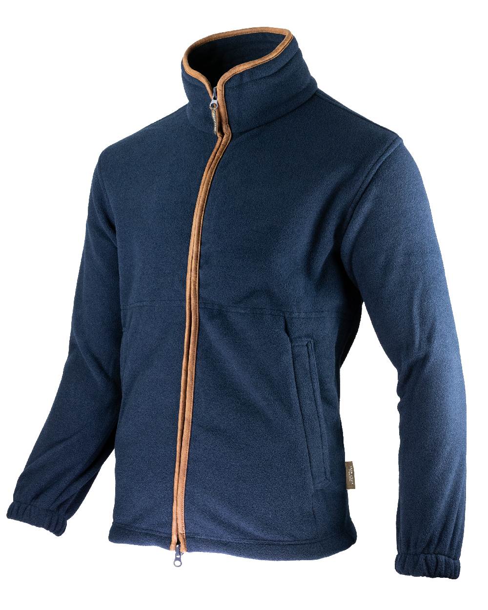 Navy coloured Jack Pyke Countryman Fleece Jacket on white background #colour_navy