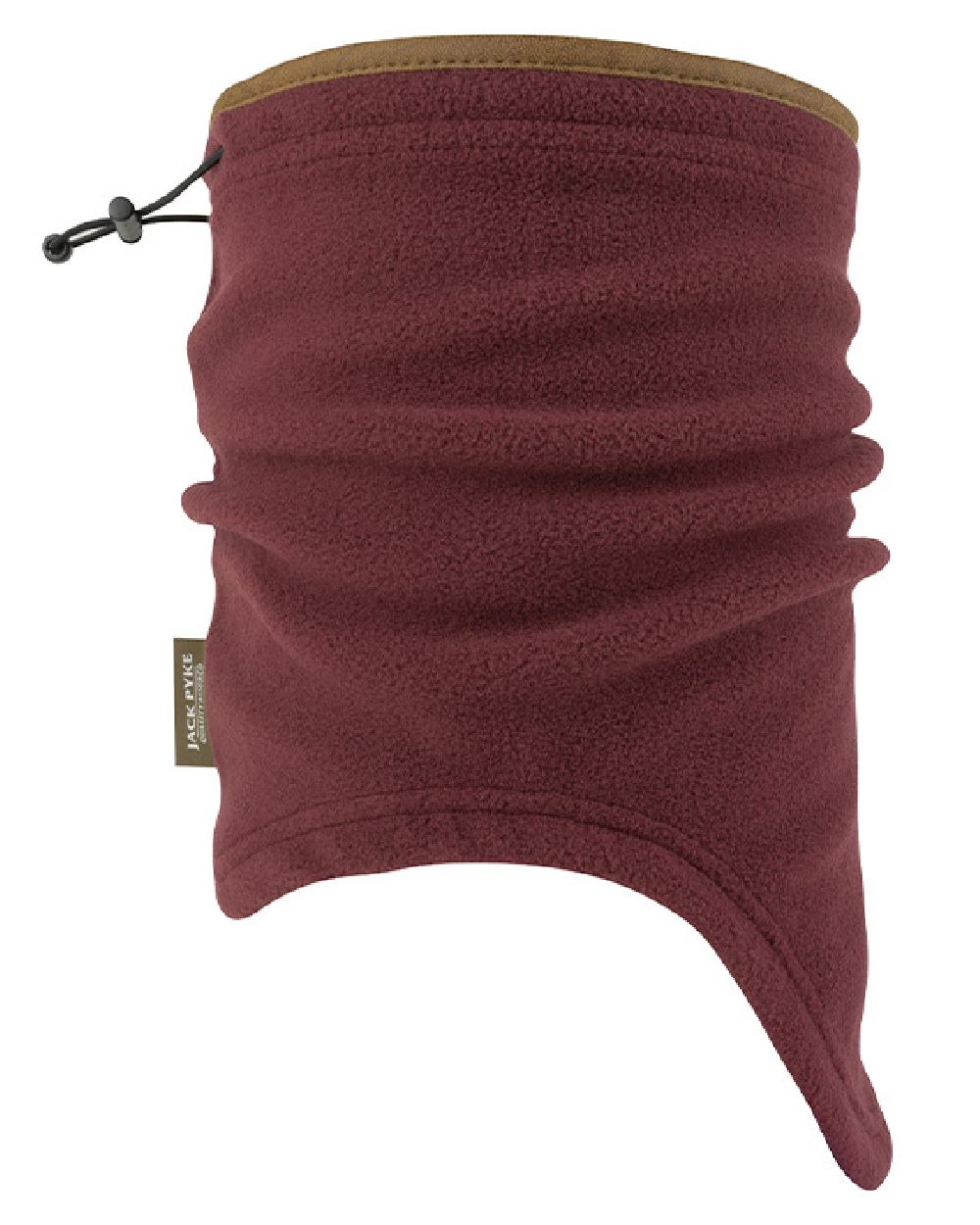 Burgundy coloured Jack Pyke Countryman Fleece Neck Gaiter on white background #colour_burgundy