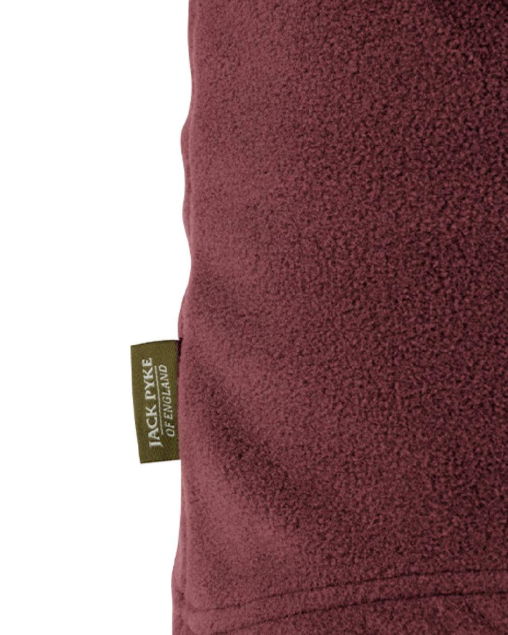 Burgundy coloured Jack Pyke Countryman Fleece Neck Gaiter on white background #colour_burgundy