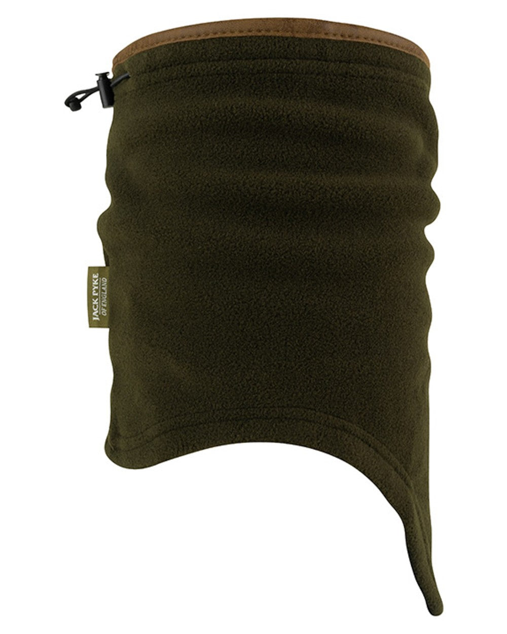 Dark Olive coloured Jack Pyke Countryman Fleece Neck Gaiter on white background #colour_dark-olive