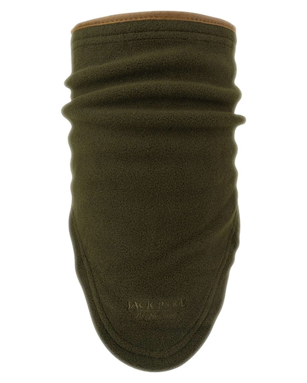 Dark Olive coloured Jack Pyke Countryman Fleece Neck Gaiter on white background #colour_dark-olive