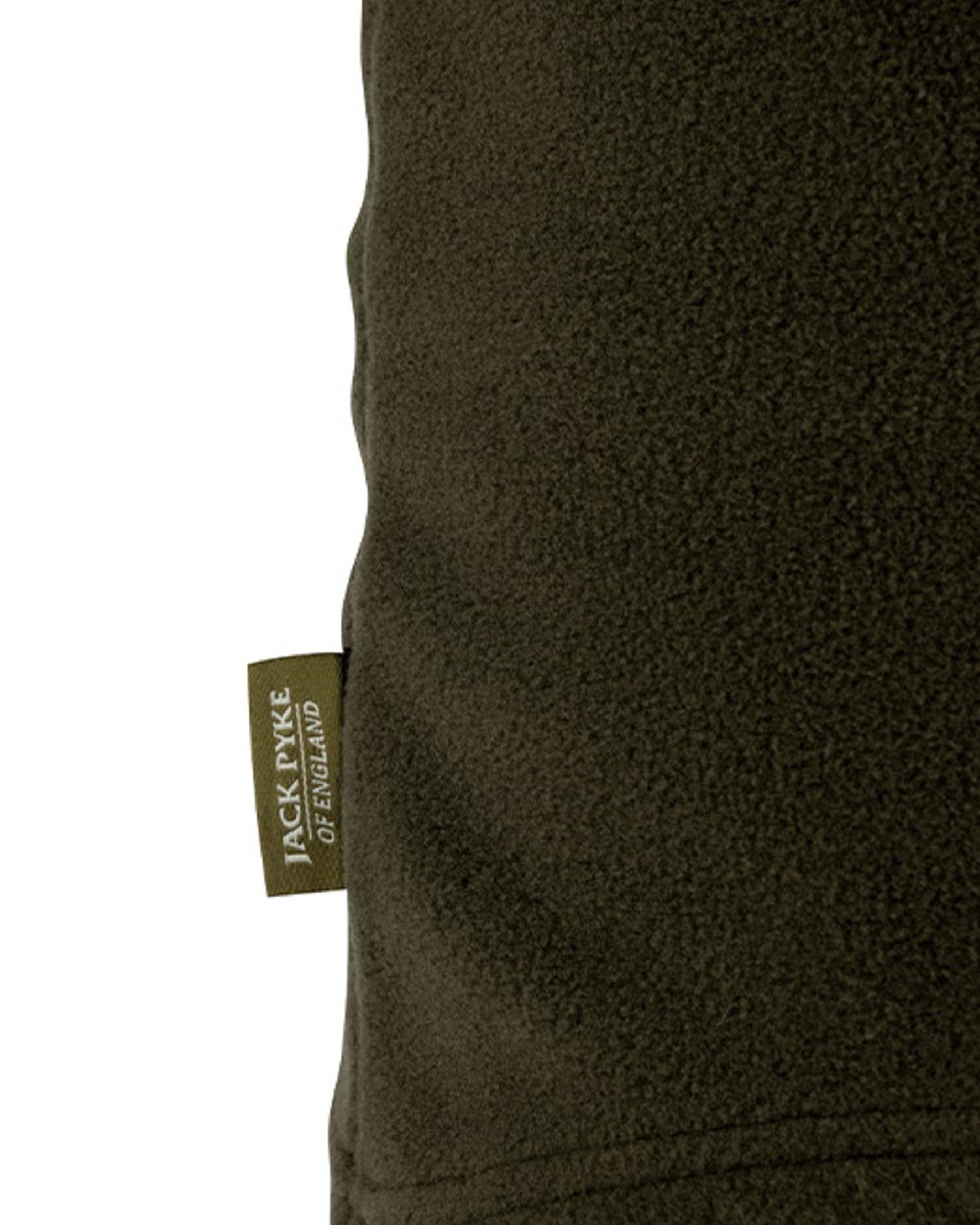 Dark Olive coloured Jack Pyke Countryman Fleece Neck Gaiter on white background #colour_dark-olive