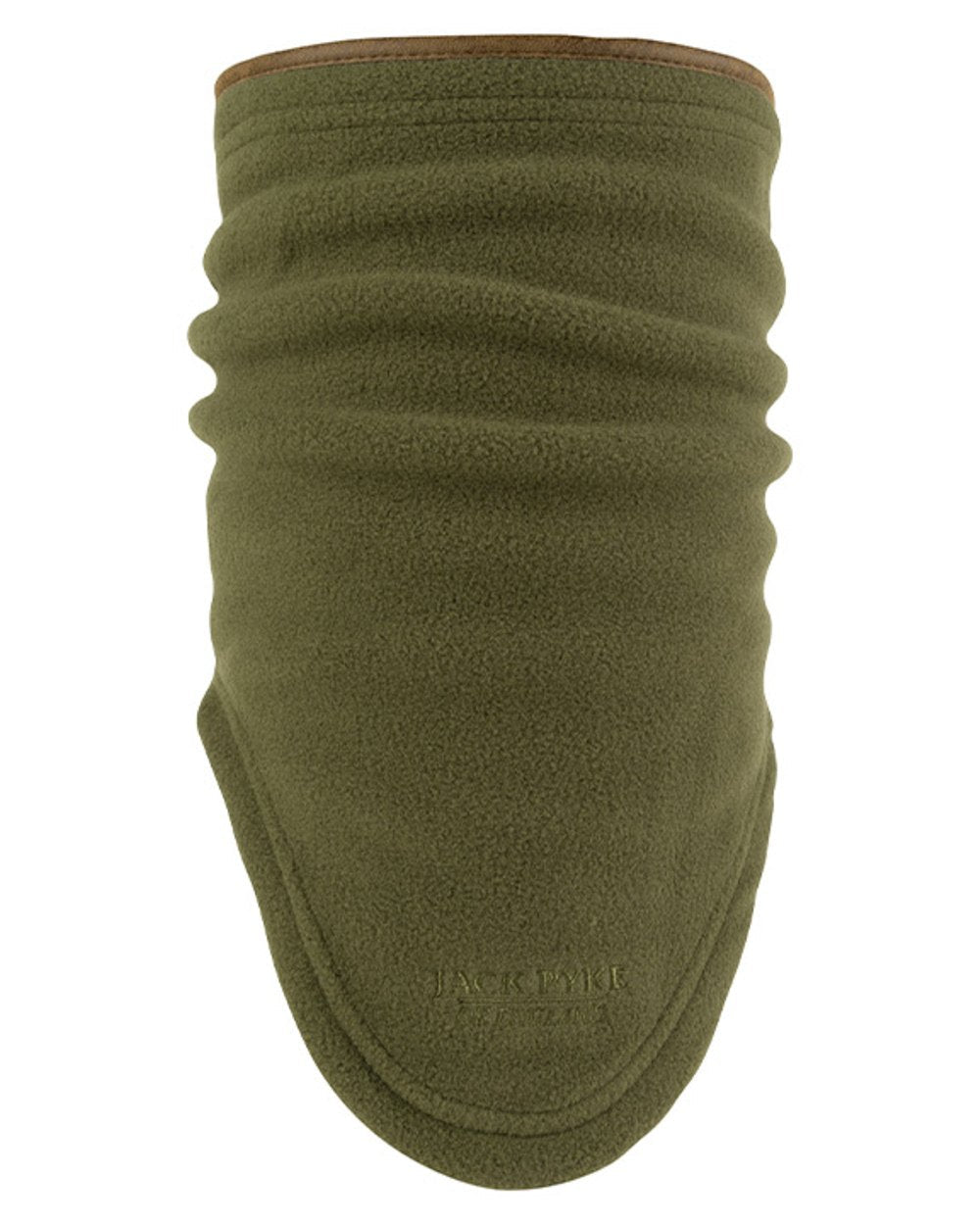 Light Olive coloured Jack Pyke Countryman Fleece Neck Gaiter on white background #colour_light-olive