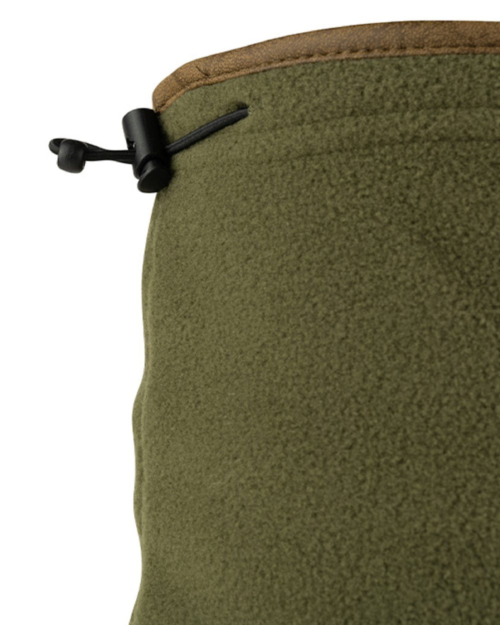 Light Olive coloured Jack Pyke Countryman Fleece Neck Gaiter on white background #colour_light-olive