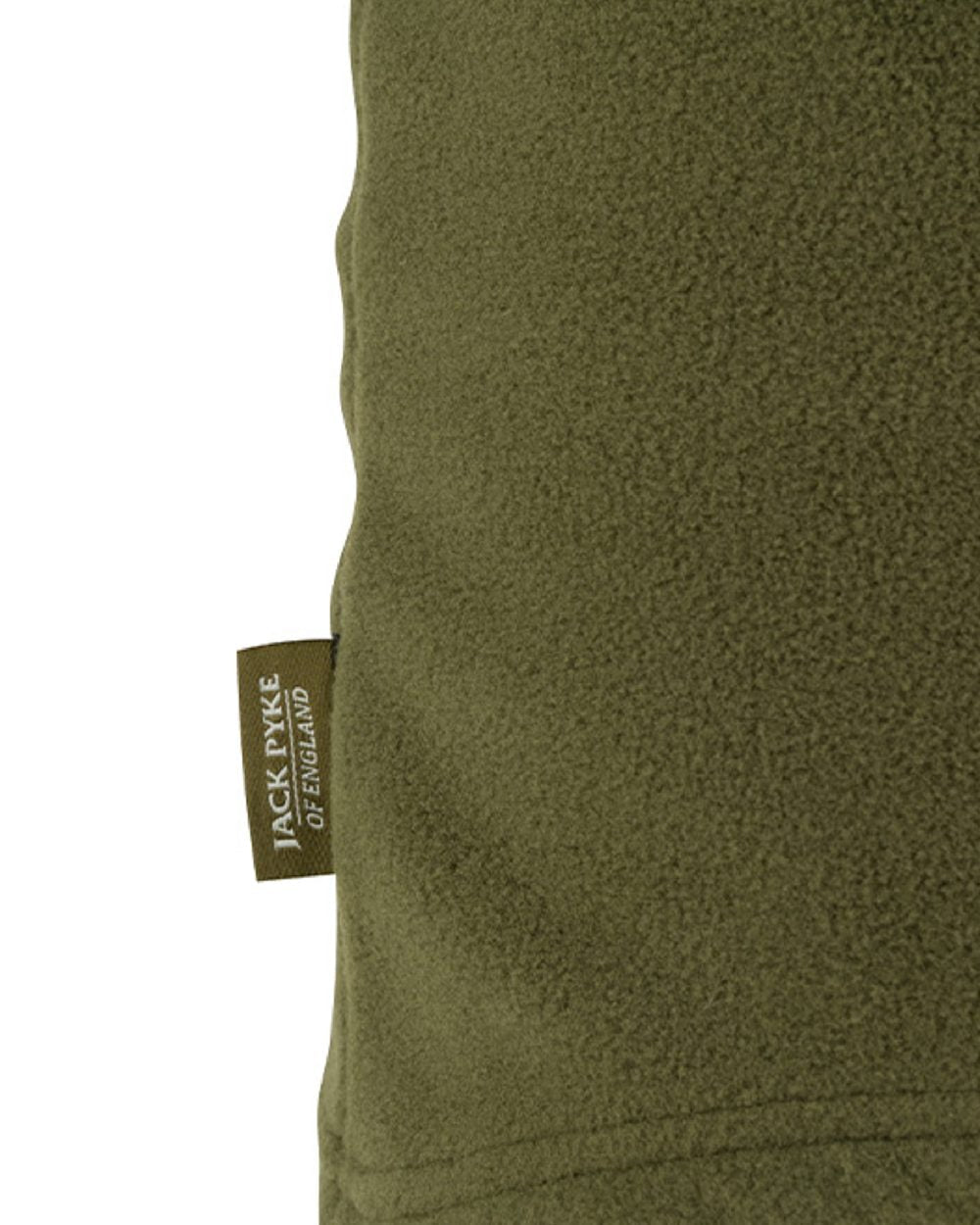 Light Olive coloured Jack Pyke Countryman Fleece Neck Gaiter on white background #colour_light-olive