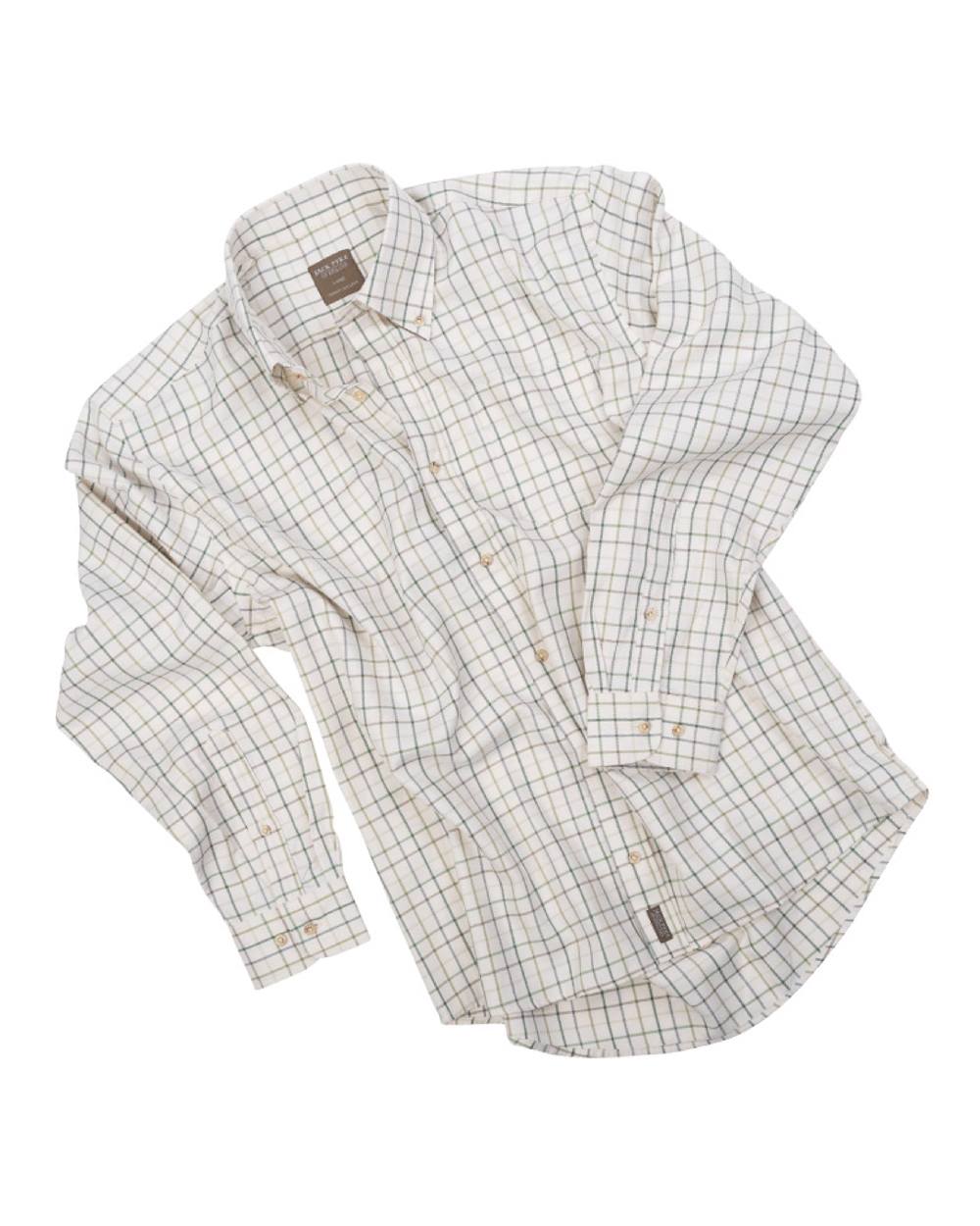 Green coloured Jack Pyke Countryman Shirt on white background #colour_green