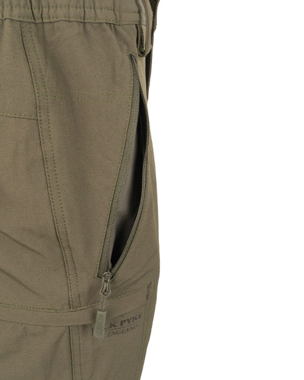 Green coloured Jack Pyke Dalesman Stretch Trousers on white background #colour_green